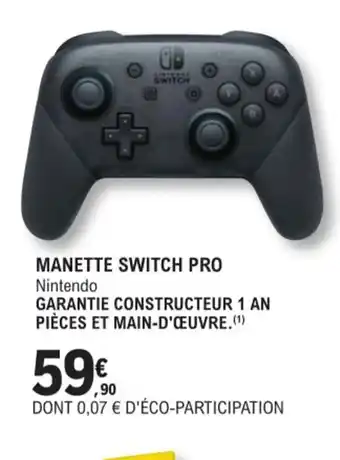 E.Leclerc Espace Culturel Manette Switch Pro offre
