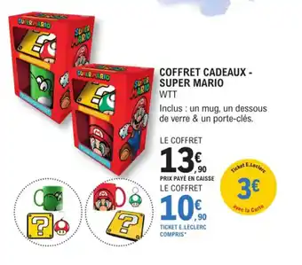 E.Leclerc Espace Culturel Coffret Cadeaux super Mario offre