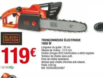 Brico Dépôt Tronçonneuse électrique 1800w offre