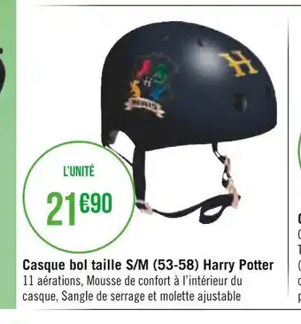 Casque Bol Taille S/M 53-58 Harry Potter
