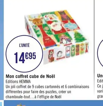 Casino Supermarchés Mon Coffret Cube de Noel offre