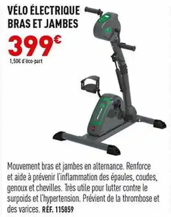 Bastide Vélo électrique bras et jambes offre