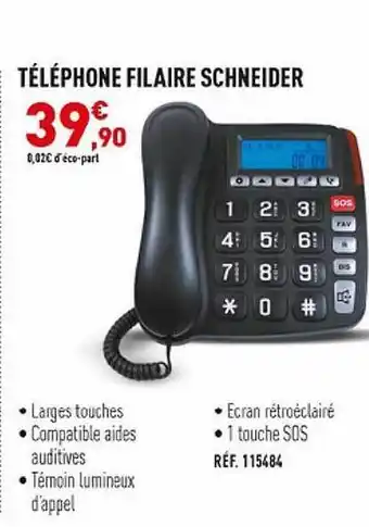 Téléphone filaire schneider