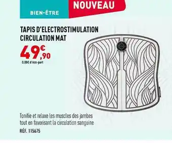 Tapis d'électrostimulation circulation mat