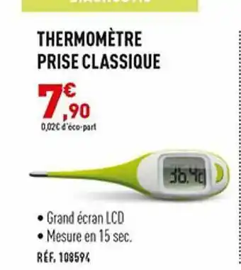 Thermomètre prise classique