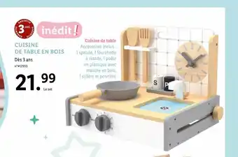 Lidl Cuisine de Table En Bois offre