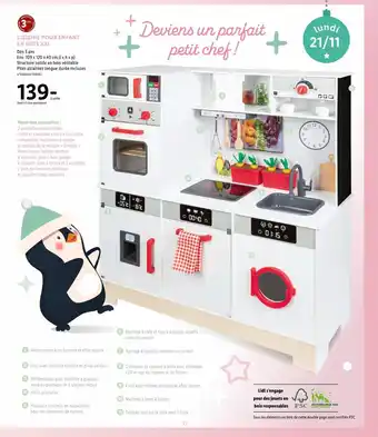 Lidl Cuisine Pour Enfant En Bois XXL offre