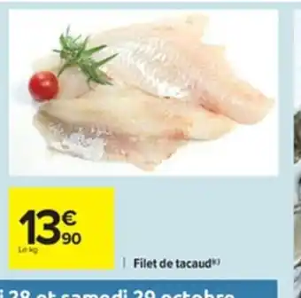 Carrefour Filet de Tacaud offre