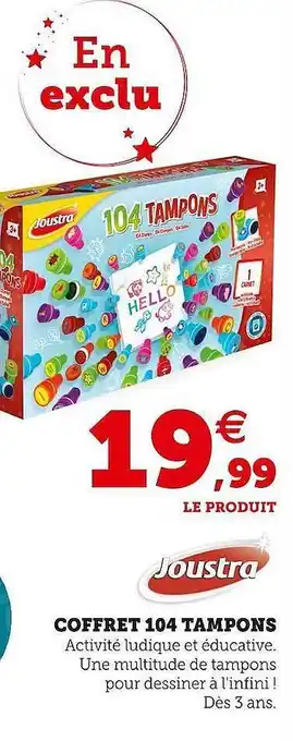 Coffret 104 tampons joustra