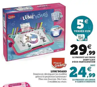 Hyper U Lumi'board maped creativ offre