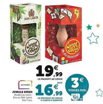 Hyper U Jungle speed asmodee offre