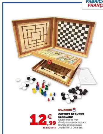 Hyper U Coffret de 8 jeux standard dujardin offre