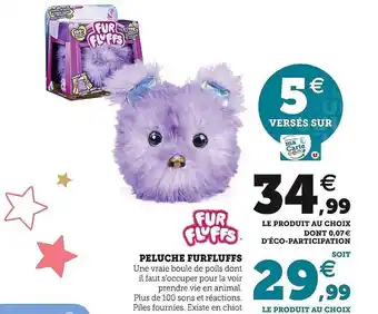 Hyper U Peluche furflluffs offre