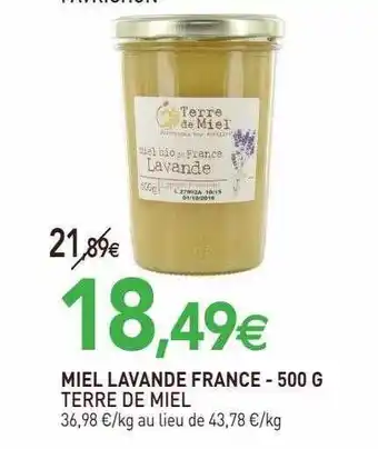 naturéO Miel lavande france terre de miel offre