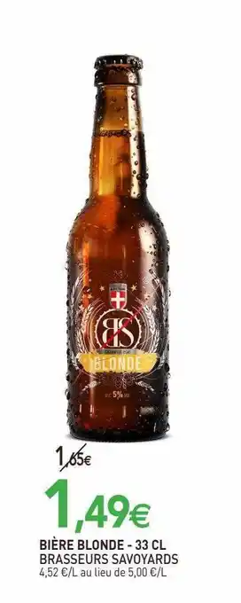 naturéO Bière blonde brasseurs savoyards offre