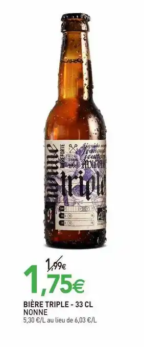 naturéO Bière triple nonne offre