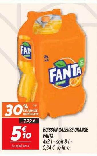 Netto Boisson gazeuse orange fanta offre