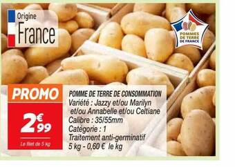 Netto Pomme de terre de consommation offre