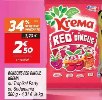 Netto Bonbons red dingue krema offre