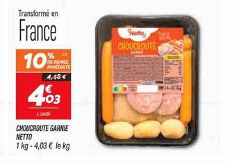 Netto Choucroute garnie netto offre