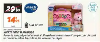 Netto Mon p'tit chat et sa box magique vtech baby offre