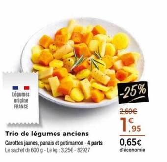 Thiriet Trio de légumes anciens offre