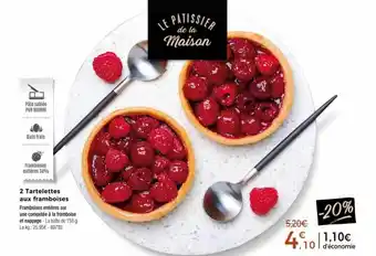 Thiriet 2 tartelettes aux framboises offre