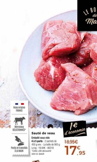 Thiriet Sauté de veau offre