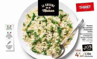 Thiriet Risotto aux pointes d'asperges vertes offre