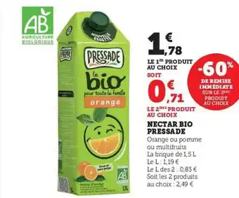 U Express Nectar bio pressade offre
