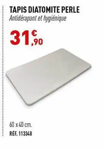 Bastide Tapis diatomite perle offre