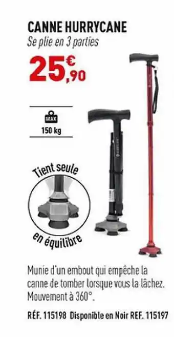 Bastide Canne hurrycane offre
