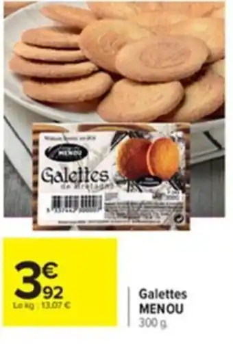 Carrefour Galettes Menou offre