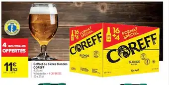 Carrefour Coffret de bières Blondes Coreff offre