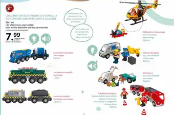 Lidl Locomotive électrique ou véhicule d'intervention avec son et lumière offre