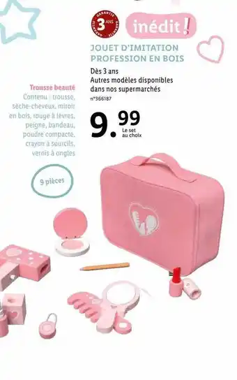 Lidl Jouet d'imitation profession en bois offre