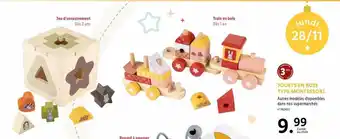 Lidl Jouets en bois type montessori offre