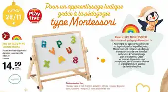 Lidl Jeu en bois type montessori offre