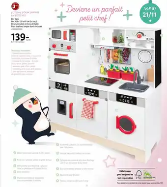 Lidl Cuisine pour enfant en bois xxl offre