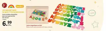 Lidl Jeu magnétique en bois type montessori offre