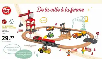 Lidl Set de chemin de fer - chantier playtive offre