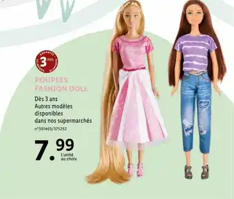 Lidl Poupées fashion doll offre