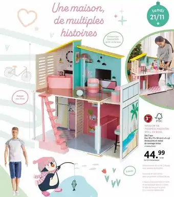 Lidl Maison poupées fashion doll en bois offre
