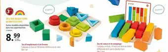 Lidl Jeu en bois type montessori offre