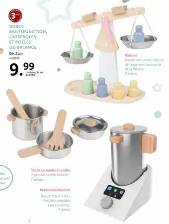 Lidl Robot multifonction, casseroles et poêles ou balance offre