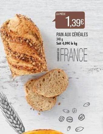 Match Pain aux céréales offre