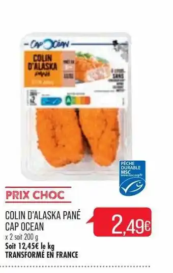 Match Colin d'alaska pané cap océan offre