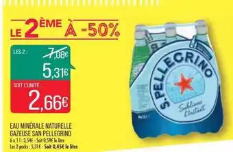 Match Eau minérale naturelle gazeuse san pellegrino offre
