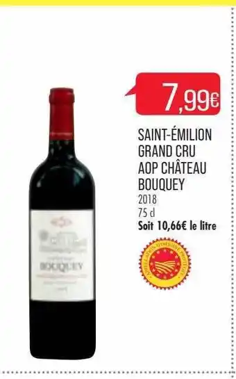 Match Saint-émilion grand cru aop château bouquey offre