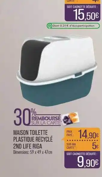 Match Maison toilette plastique recyclé 2nd life riga offre
